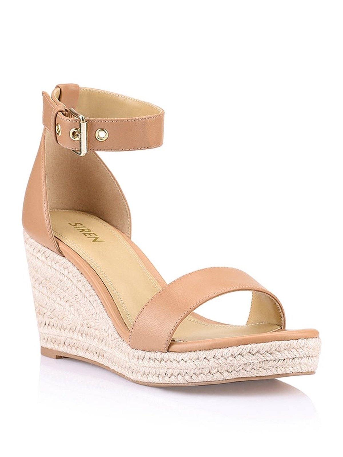 Reign II Women's Wedge Sandals - Soft Tan Genuine Leather Comfortable Summer Shoes for Beach, Vacation & Casual Outings