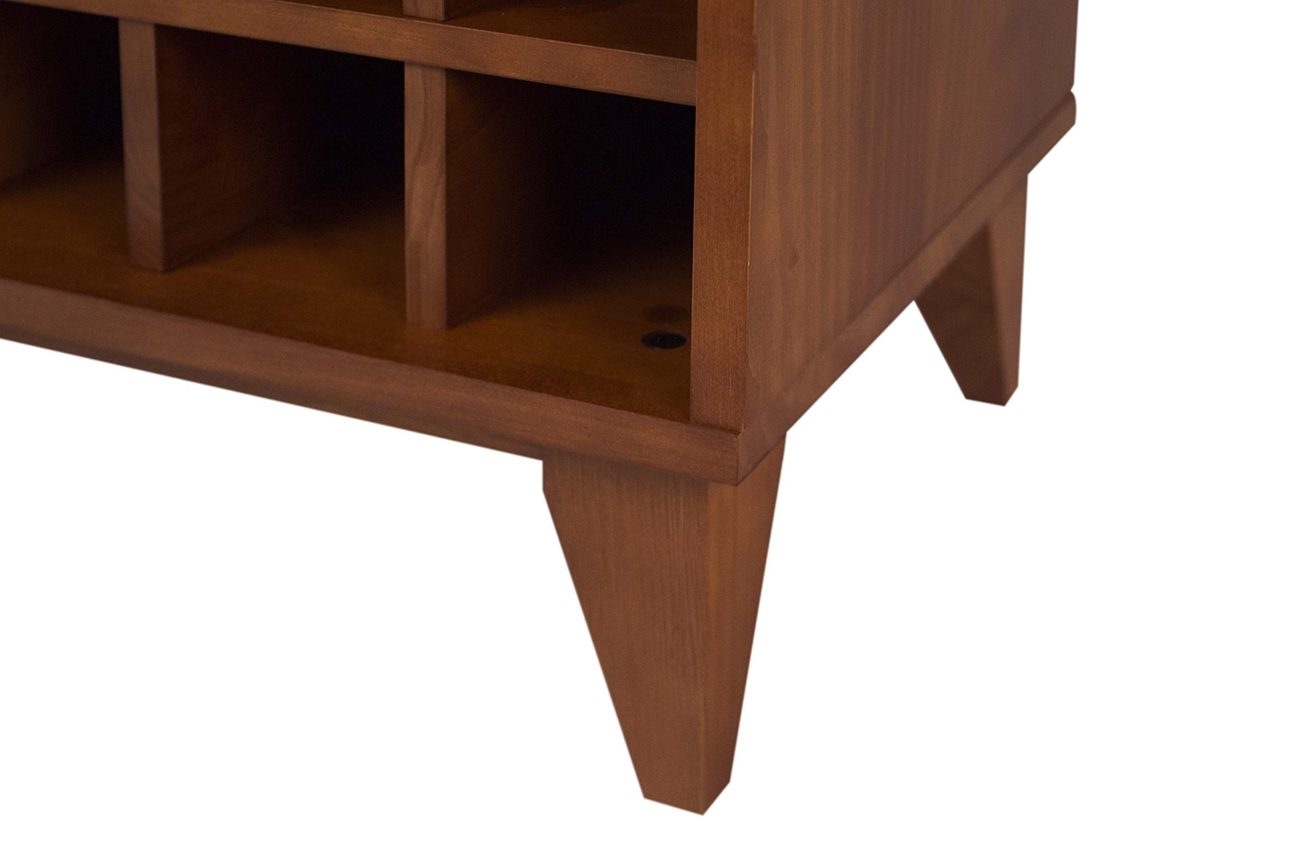 Memomad Solid Wood 10-Bottle Wine Rack Cabinet for Liquor Storage – Perfect for Home Bars, Cellars, and Kitchen Organization
