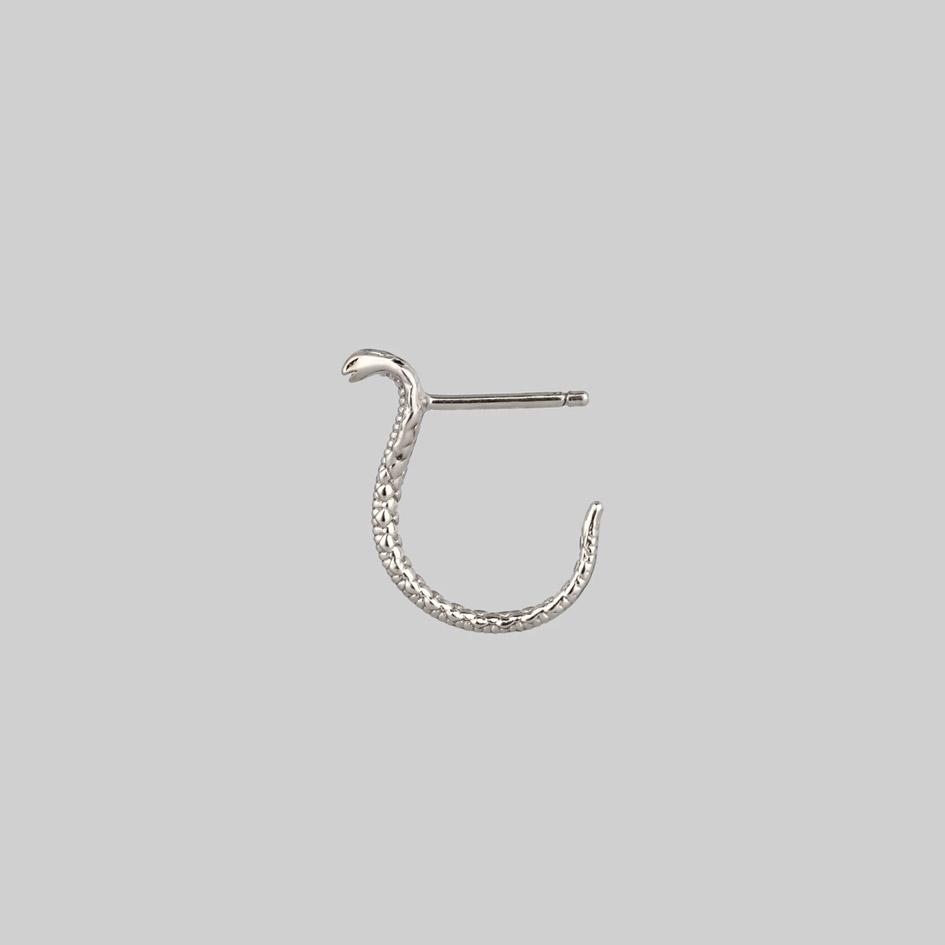 OPHIDIA Mini Serpent Earrings in Silver - Elegant Jewelry for Women, Perfect for Parties, Weddings & Everyday Wear