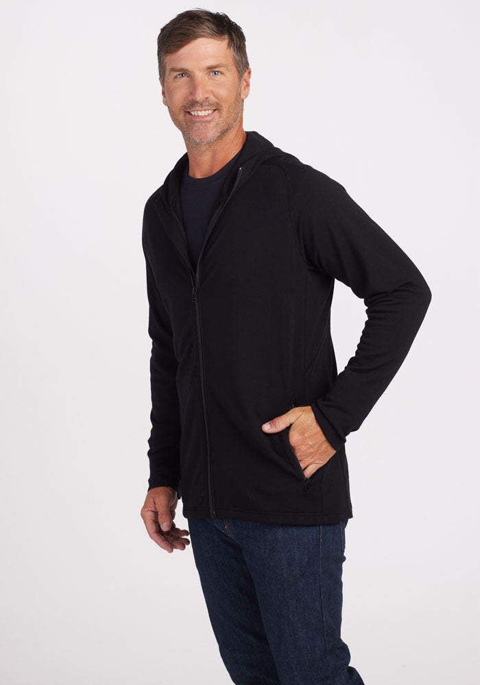 Premium Boulder Hoodie for Men & Women - Soft & Comfortable Black Pullover Hooded Sweatshirt - Perfect for Outdoor Activities, Gym, and Casual Wear