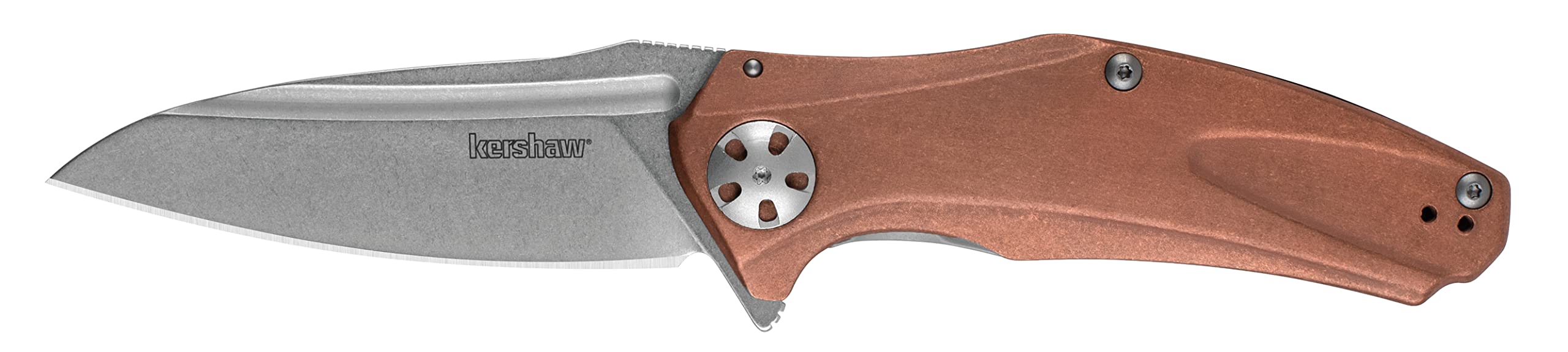 Kershaw Natrix Folding Pocket Knife - Drop Point Blade, Sub Frame Lock, KVT Ball Bearing Opening - EDC, Camping, Hiking & Outdoor Survival Gear