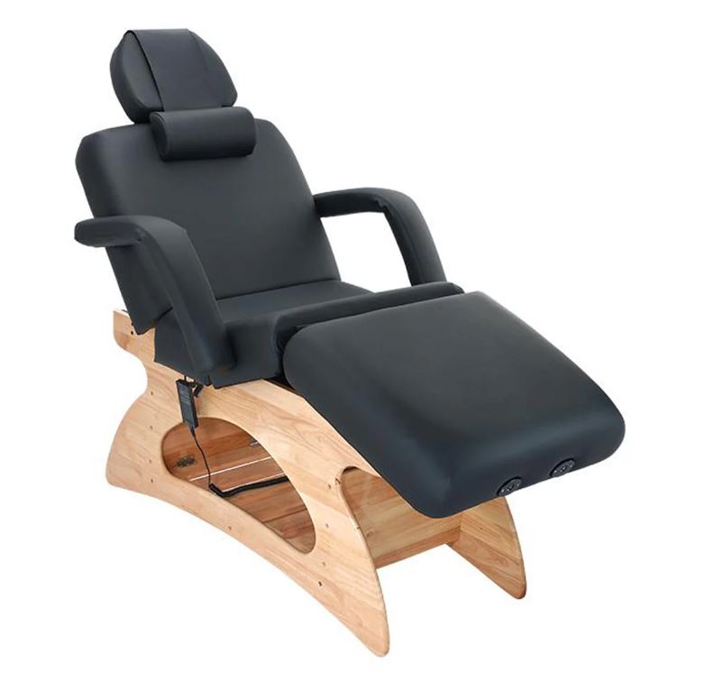 ComfortSoul Solara Elite Professional Facial & Massage Table with Adjustable Height - Black | Perfect for Spa, Salon & Home Use