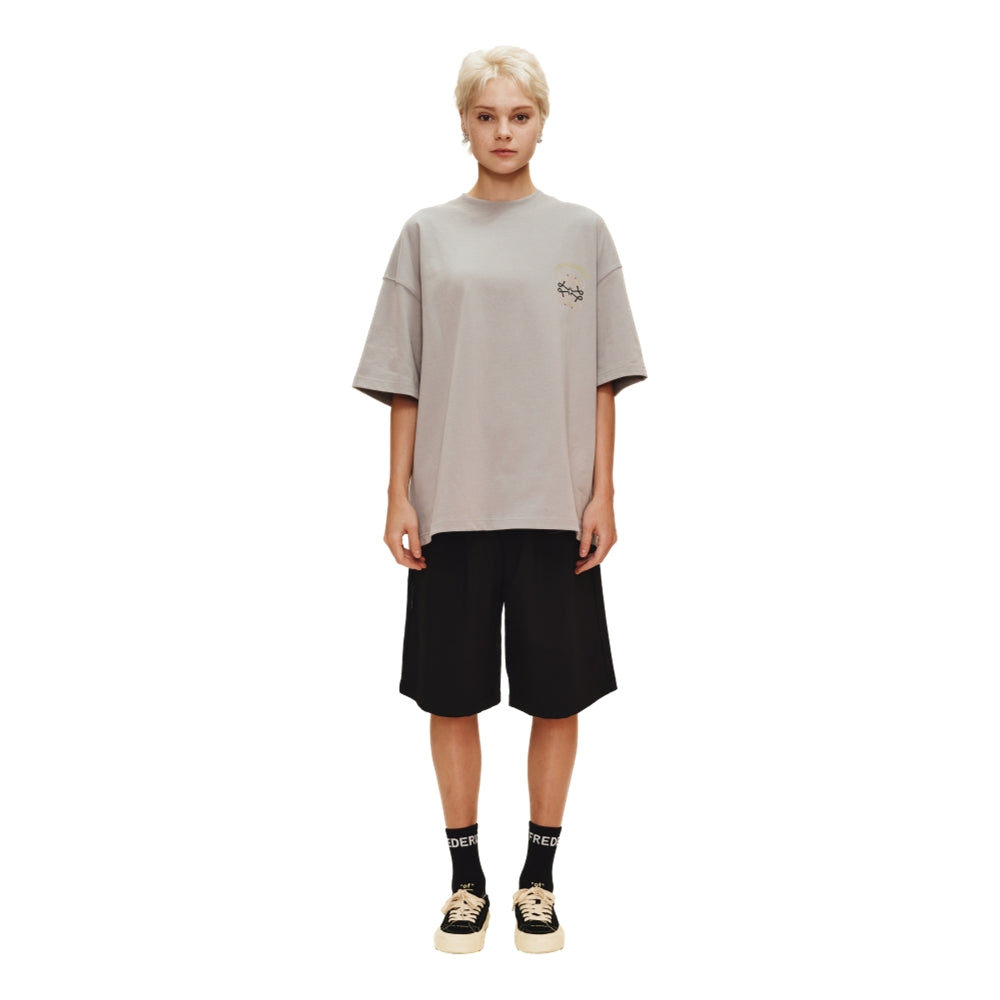 Ori Frederiqo Loewe Classic SS Tee Grey T-Shirt for Men | Premium Cotton Casual Wear | Perfect for Streetwear & Everyday Outfits