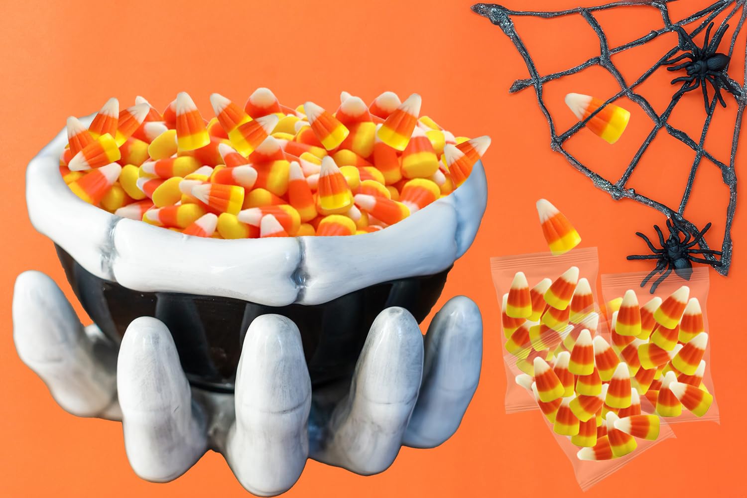 Fruidles Halloween Candy Corn - Classic Gluten-Free Candy Treat Bags (15-Pack, 1oz Each) | Fun & Festive Holiday Snacks for Trick-or-Treating, Party Favors & Seasonal Celebrations