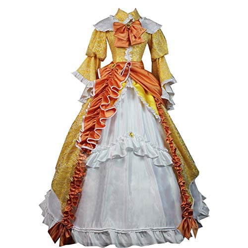 Kagamine Rin Cosplay Costume - Anime Vocaloid Full Dress Gown for Women | Halloween, Cosplay Events & Anime Conventions