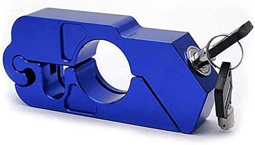 Universal Motorcycle Lock Anti-Theft Grip Lock - Blue Handlebar Throttle Security Lock for Enhanced Motorcycle Safety and Theft Prevention in Parking and Storage