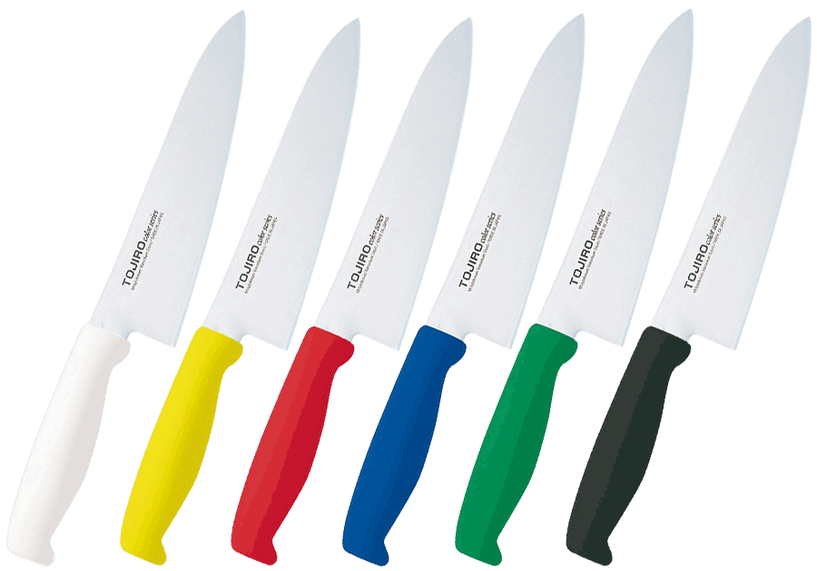 TOJIRO 180mm Molybdenum Vanadium Steel Chef Knife - 6 Vibrant Colors - Professional Kitchen Knife for Cooking, Slicing & Food Prep - Perfect for Home Chefs & Culinary Enthusiasts