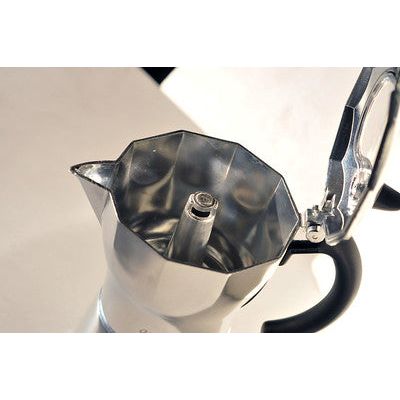 Aerolatte Moka Vista Italian Stovetop Espresso Maker - 3 Cup Coffee Pot for Home & Camping, Perfect for Espresso Lovers & Outdoor Adventures