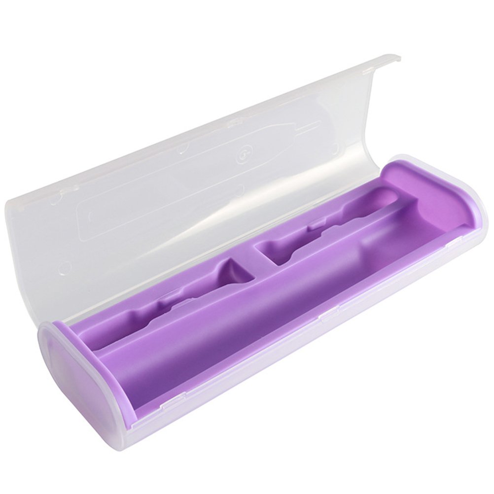 DOITOOL Universal Electric Toothbrush Travel Case - Waterproof Portable Storage Holder for Oral-B, Philips Sonicare & More - Perfect for Camping, Gym & Business Trips (Purple)