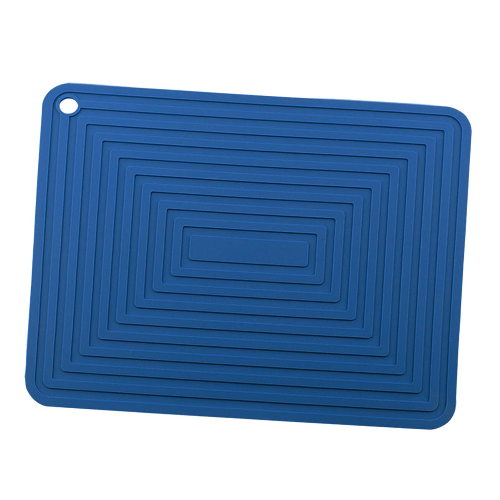 SM SunniMix Heat Resistant Non-Slip Dish Drying Mat - Absorbent Kitchen Utensil Drain Board Tray for Countertop, Sink & Dish Rack - Navy Blue