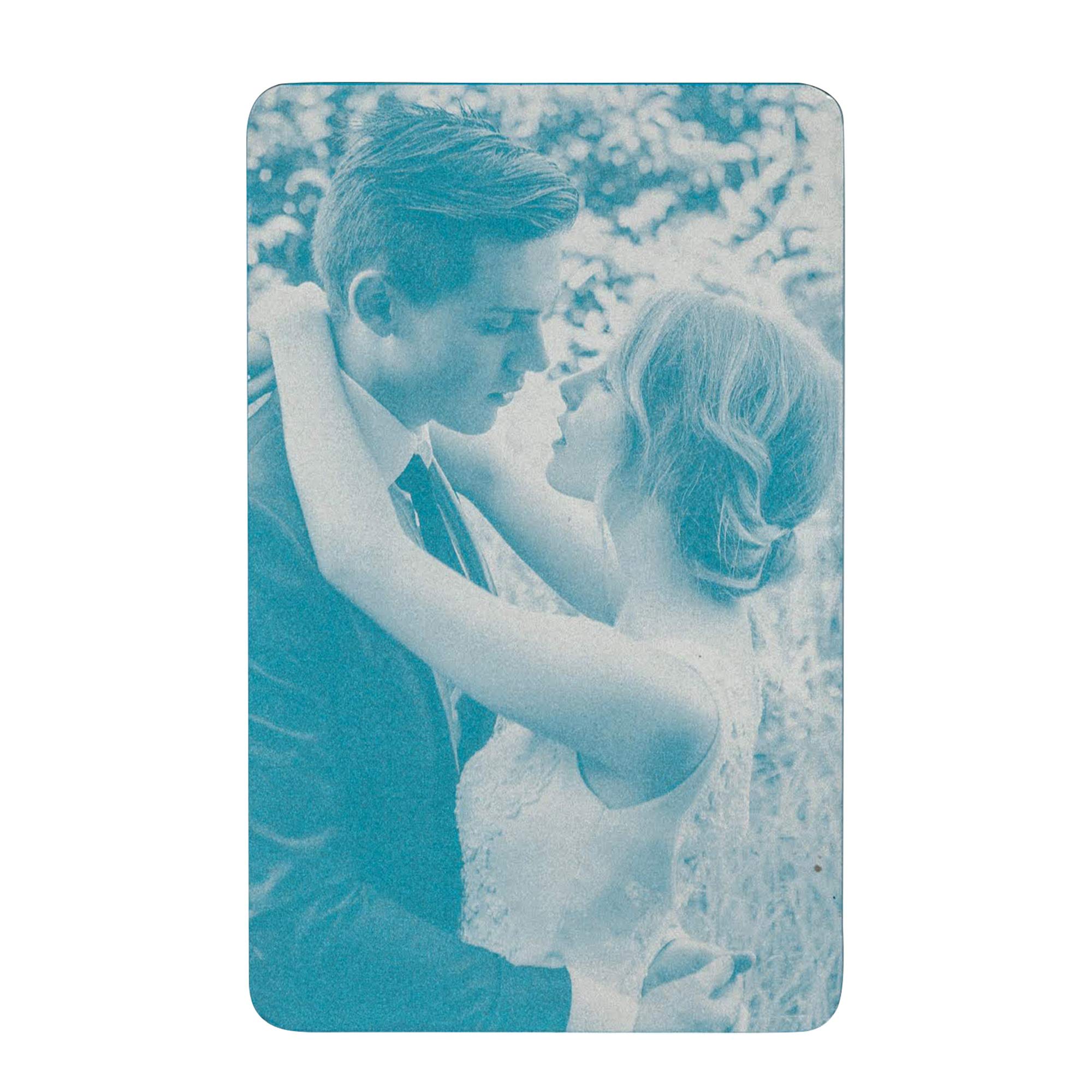Personalized Engraved Wallet Insert Card - Custom Photo & Text Gift for Loved Ones - Perfect for Anniversaries, Weddings & Romantic Occasions