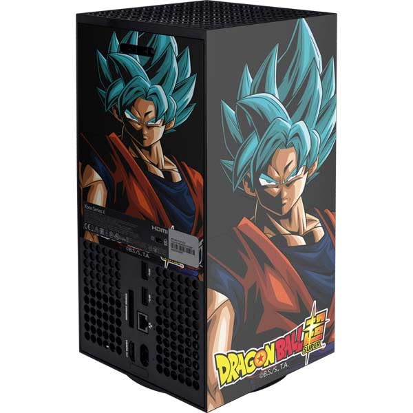 Official Dragon Ball Super Goku Gaming Skin Decal for Xbox Series X Console - Custom Protective Vinyl Wrap with Anime Design - Perfect for Gaming Setups & Collectors