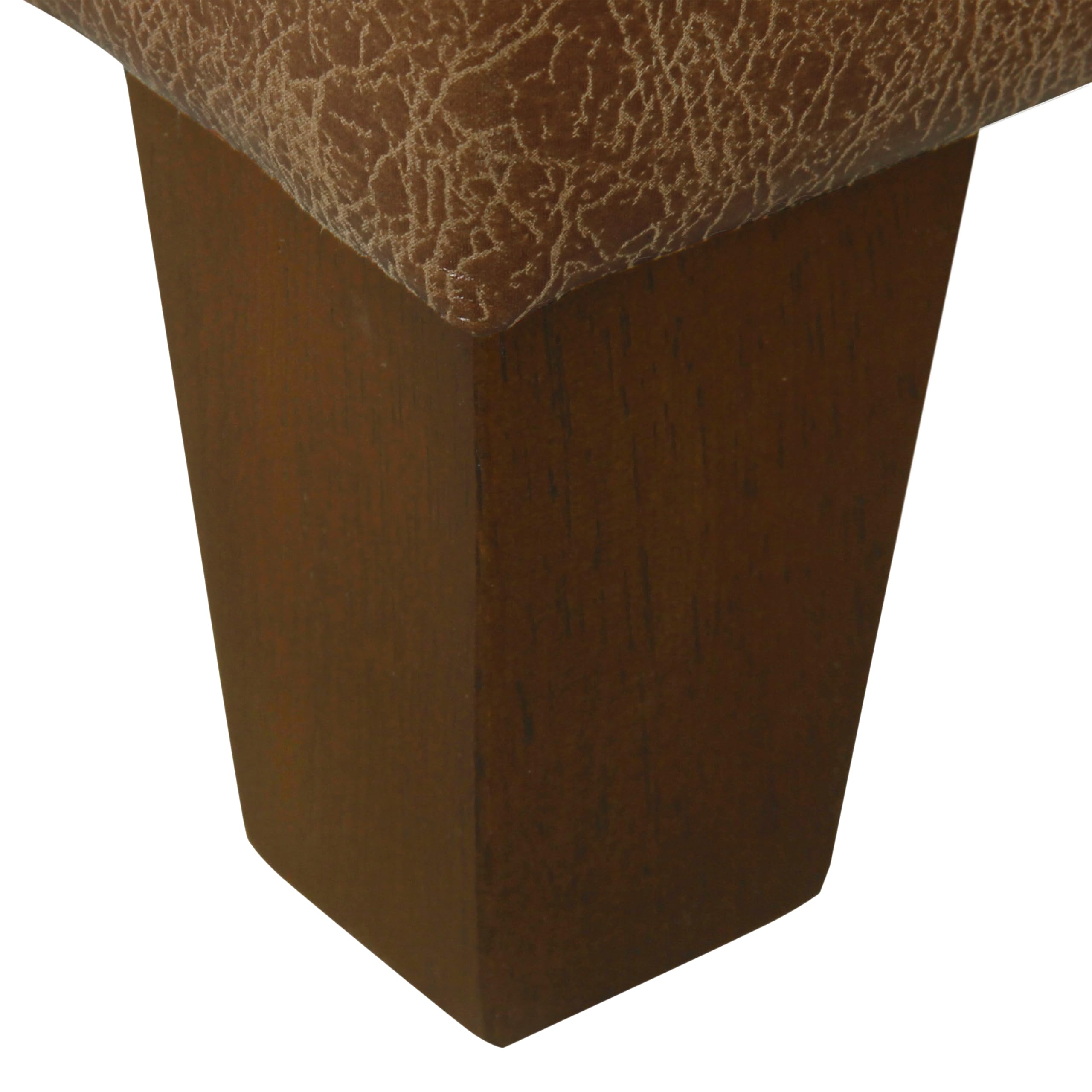 Luxury Large Faux Leather Square Storage Ottoman with Removable Tray - Brown Home Decor for Living Room & Bedroom | Multi-Functional Footrest, Coffee Table & Seating Solution | Homepop K2380-YDQY-2