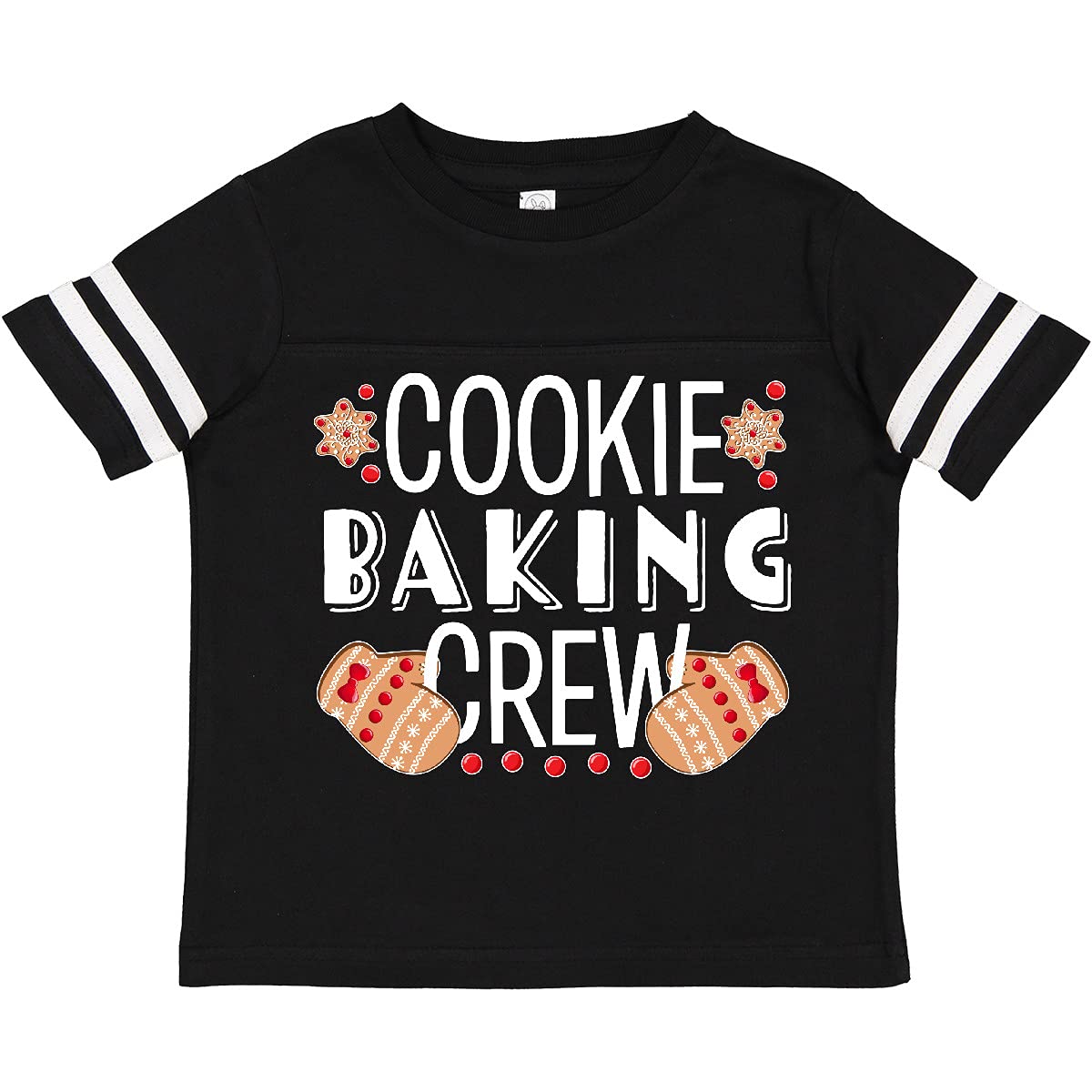 Christmas Cookie Baking Crew Toddler T-Shirt with Oven Mitts - Fun Holiday Baking Outfit for Kids - Perfect for Family Baking Activities & Christmas Photos