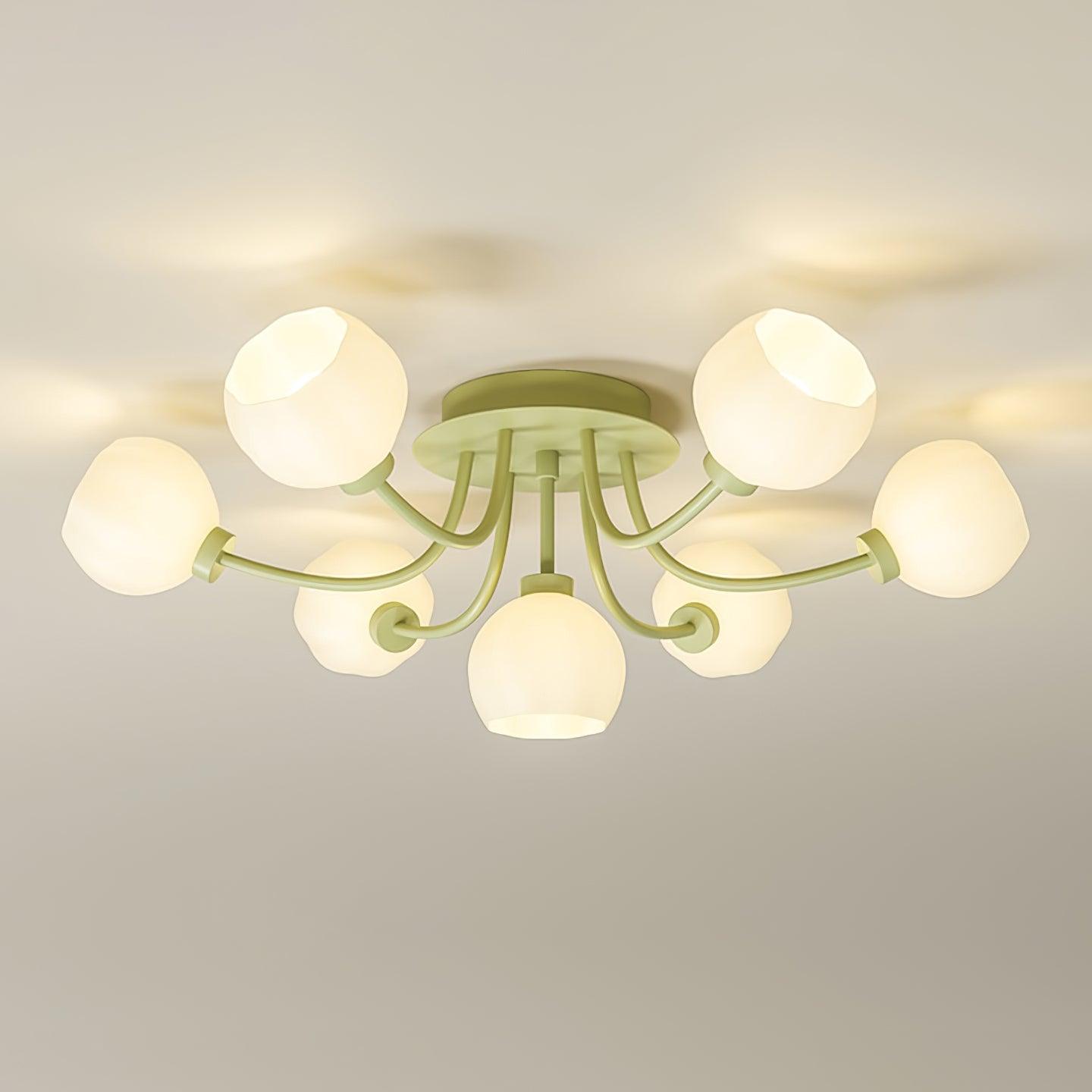 Taras Flower Ceiling Light Fixture - Elegant Floral Chandelier for Living Room, Bedroom & Dining Room Decor - Perfect for Home Lighting and Interior Design