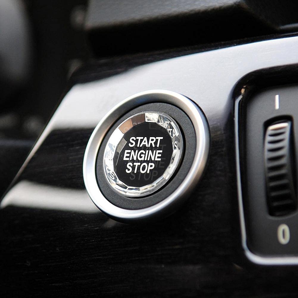Premium BMW 3 Series E90 E91 E92 E93 Engine Start Stop Button Cover - Stylish Interior Car Accessory for Enhanced Driving Experience | Perfect for Car Enthusiasts & Customization Lovers