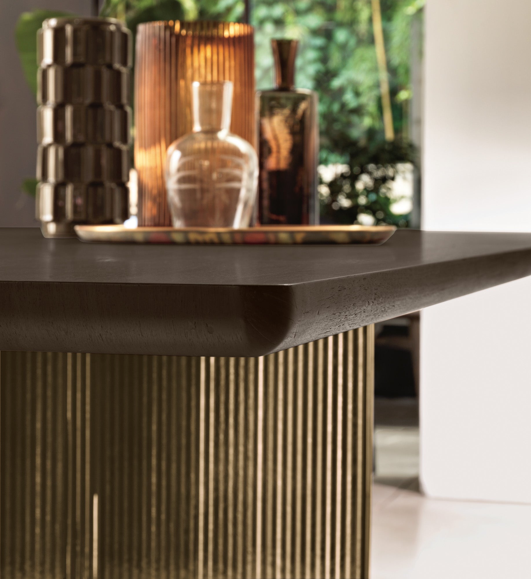 Fiam Big Wave Table - Modern Outdoor Dining Table for Patio, Garden & Backyard - Waterproof & Durable Acacia Wood - Perfect for Entertaining & Al Fresco Dining