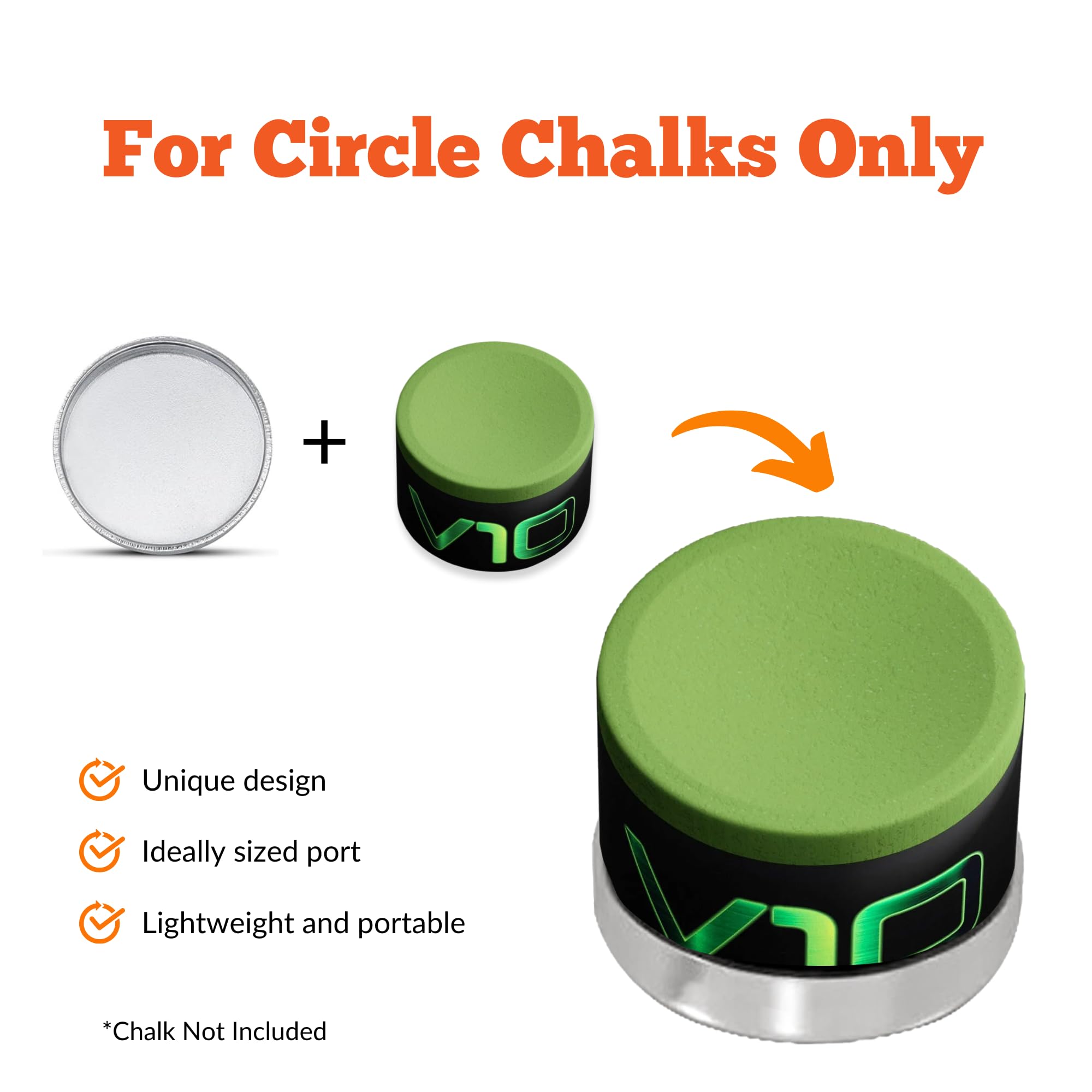Premium Metal Chalk Holder for Artists & Teachers - Durable Gym & Climbing Chalk Grip - Perfect for Rock Climbing, Weightlifting & Classroom Use