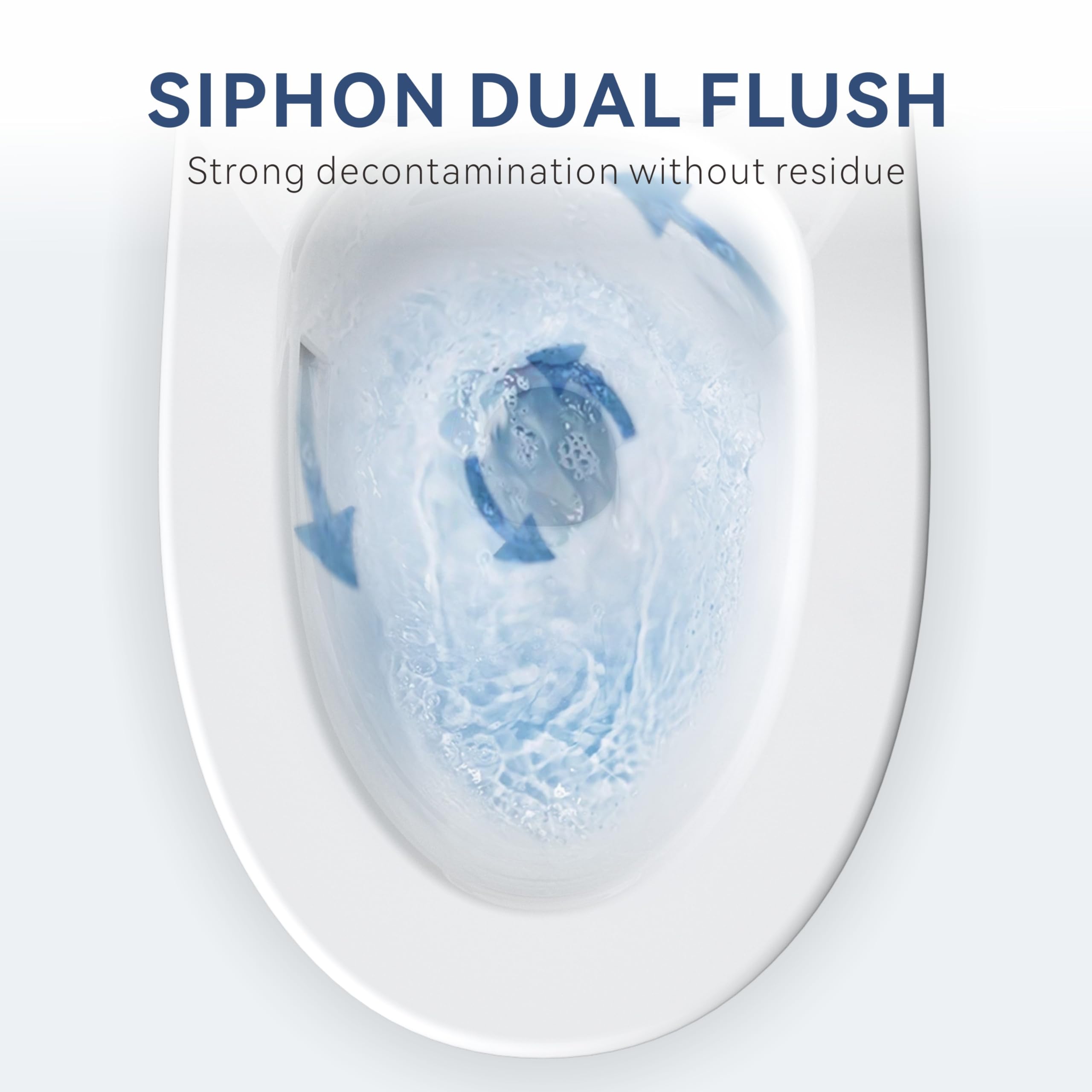 Dual Flush Elongated One Piece Toilet - Comfort Height ADA Compliant White Ceramic Bathroom Toilet for Home & Commercial Use | Perfect for Modern Bathrooms & Water Conservation