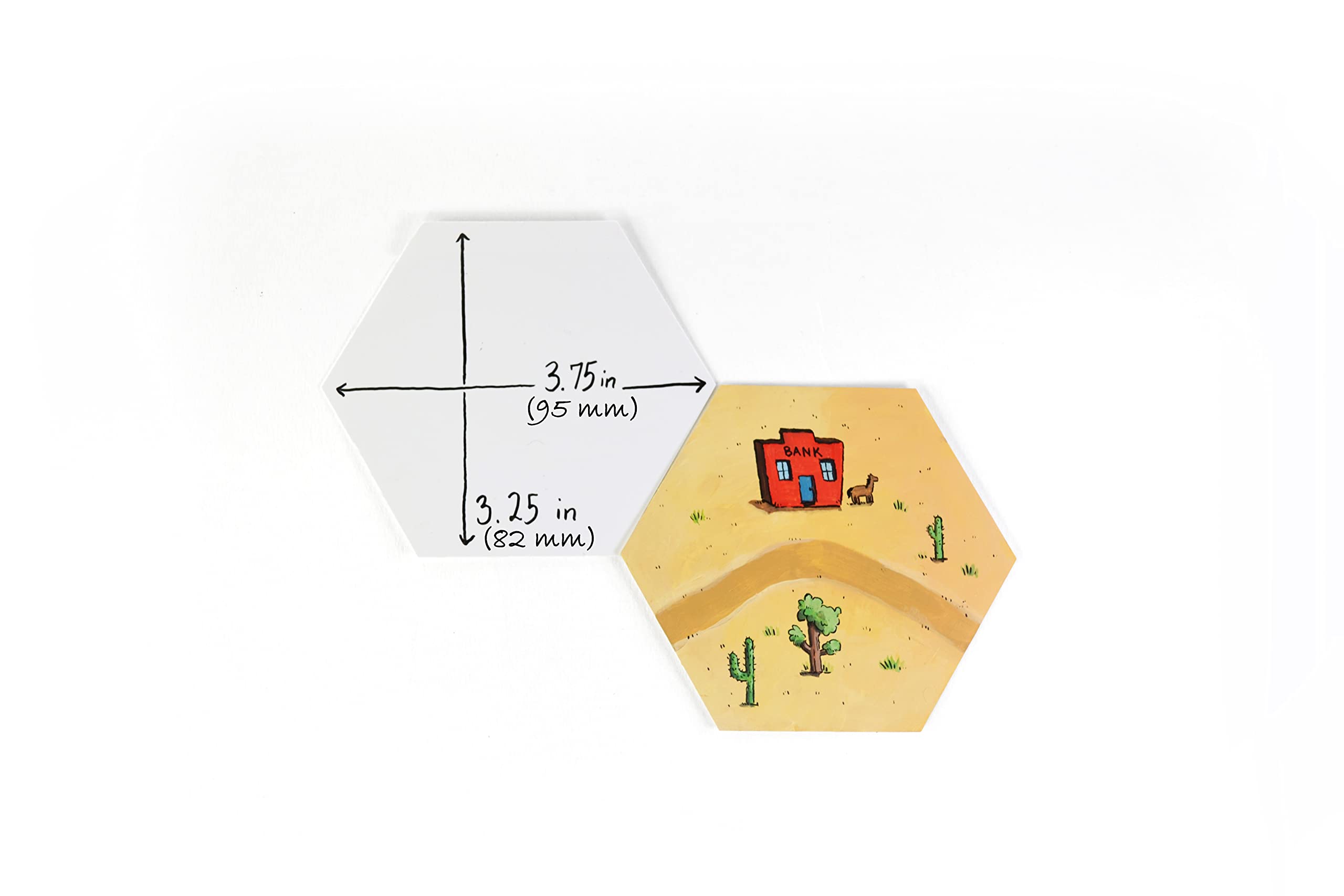 Blank Hexagon Playing Cards - Matte Finish for Custom Games, DIY Projects & Board Game Accessories - Perfect for Game Nights, Parties & Creative Design