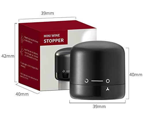 Premium Silicone Wine Stoppers Set of 2 - Airtight Seal for Liquor & Wine Bottles, Leak-Proof Design, Keep Beverages Fresh Longer - Perfect for Home Bars, Parties & Gifts (Black, 202201A)