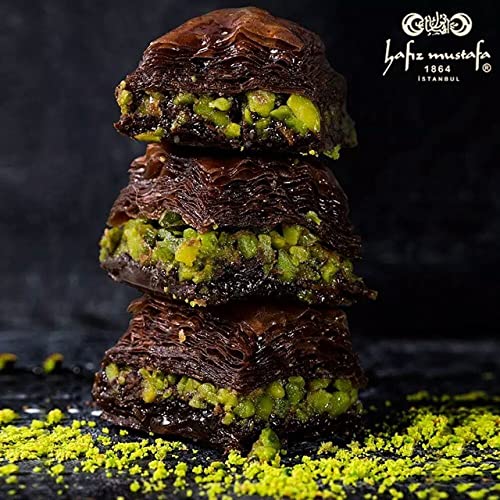 Premium Hafiz Mustafa 1864 Istanbul Baklava Pastry Gift Box - Authentic Turkish Baklava Dessert with Fresh Phyllo Dough, Pistachios, Hazelnuts & Walnuts - Perfect for Birthdays, Christmas Gifts, Dinner Parties & Holiday Celebrations
