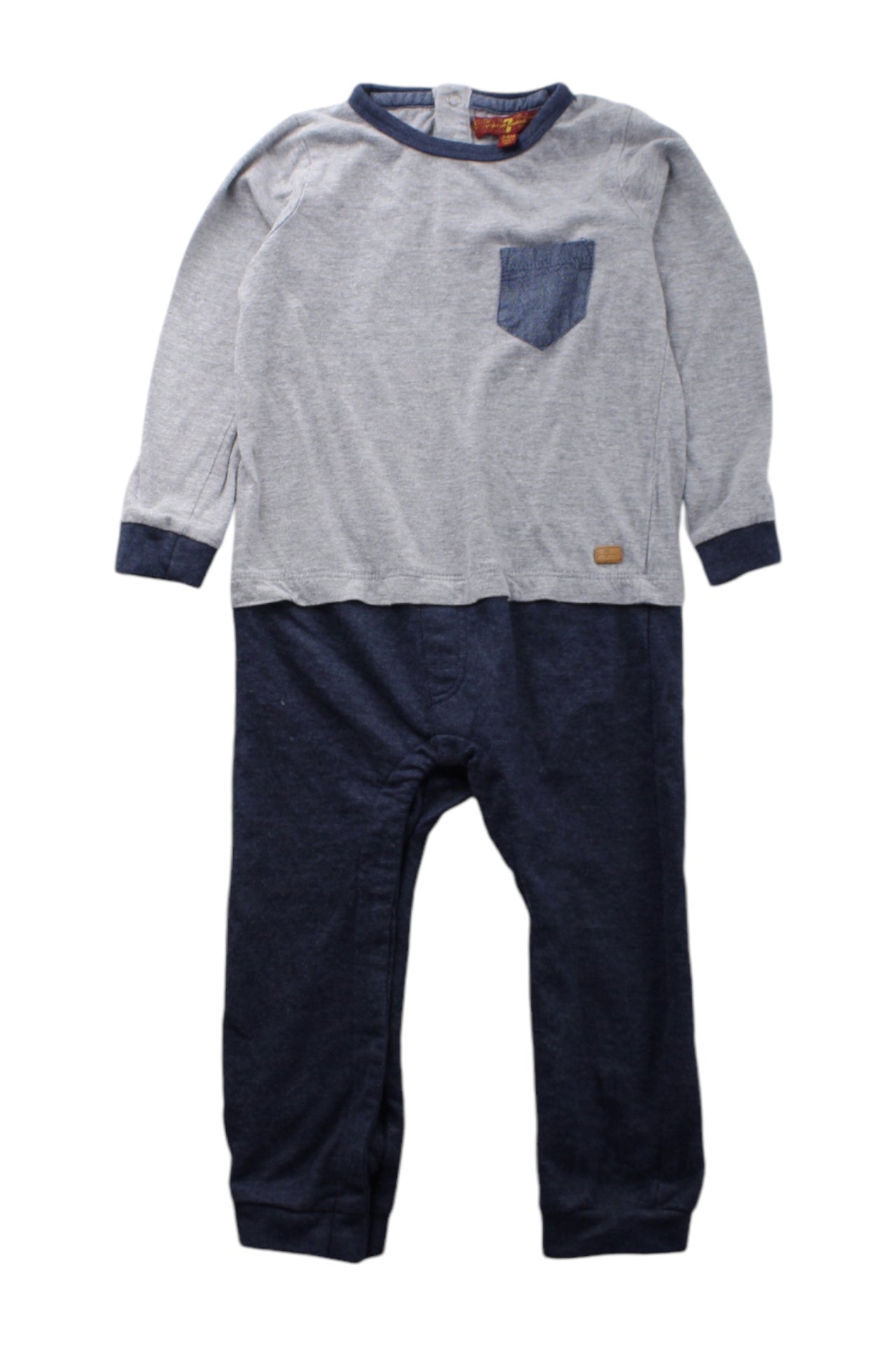 7 For All Mankind Long Sleeve Jumpsuit for Toddlers 2T - Stylish & Comfortable One-Piece Outfit for Girls & Boys | Perfect for Playdates, Daycare & Family Outings