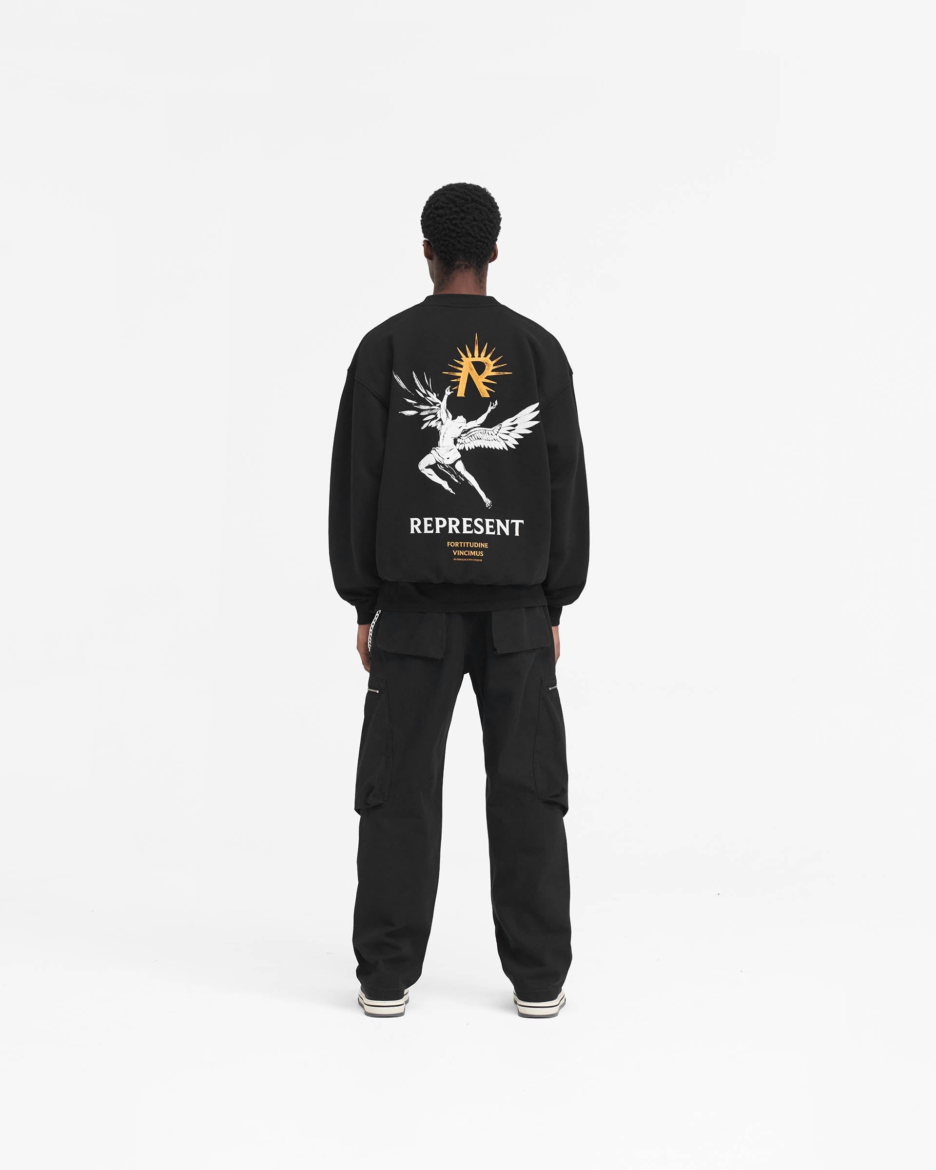 Icarus Sweater - Premium Jet Black Knit Pullover for Men & Women | Cozy Winter Fashion, Casual Outfit & Layering Essential