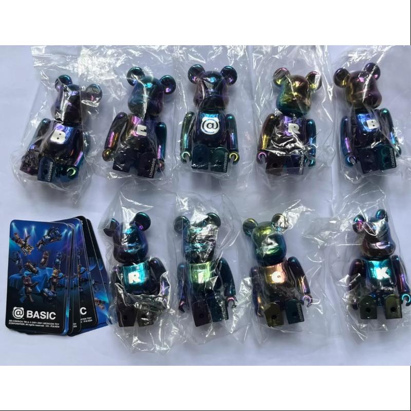 Medicom Be@rbrick Series 43 BASIC SET - 9PCS 100% Authentic Collectible Figures for Display & Investment | Home Decor, Office Collection, Gift for Anime Fans