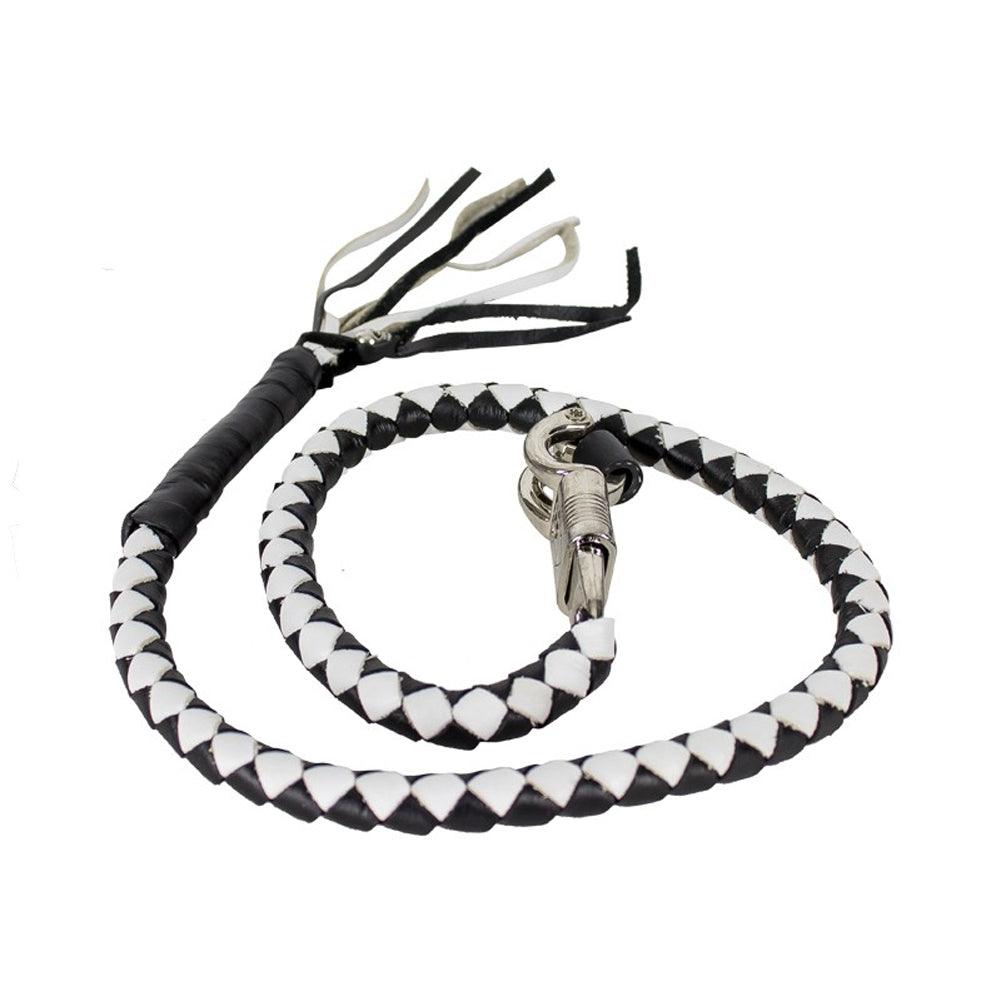 Get Back Whip Black/White - Self Defense Tool for Personal Safety & Protection - Perfect for Walking Alone, Jogging, or Nighttime Security
