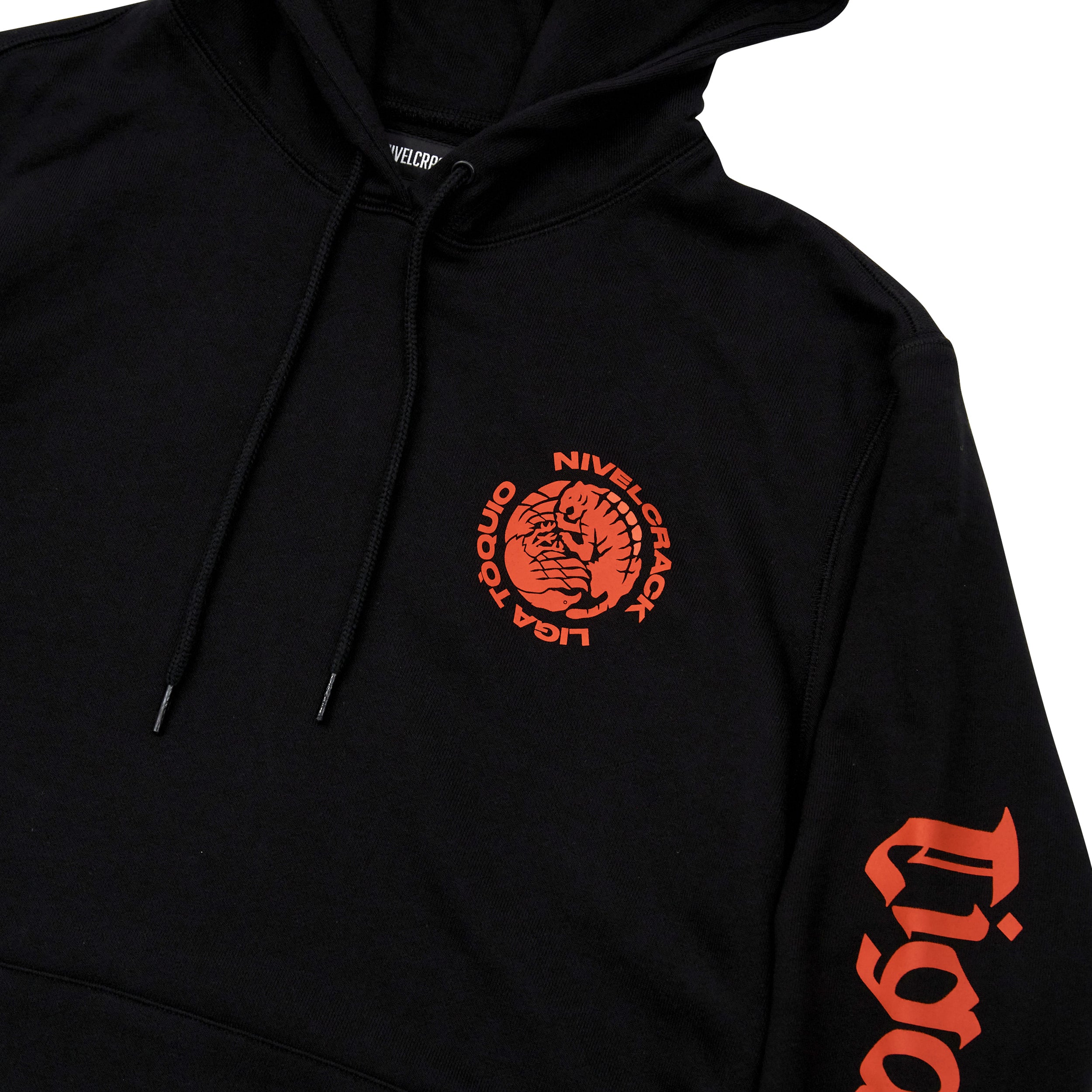 Nivelcrack Far East Derby Hoodie - Black | Men's Streetwear Pullover Sweatshirt | Casual Urban Fashion for Everyday Wear & Outdoor Activities