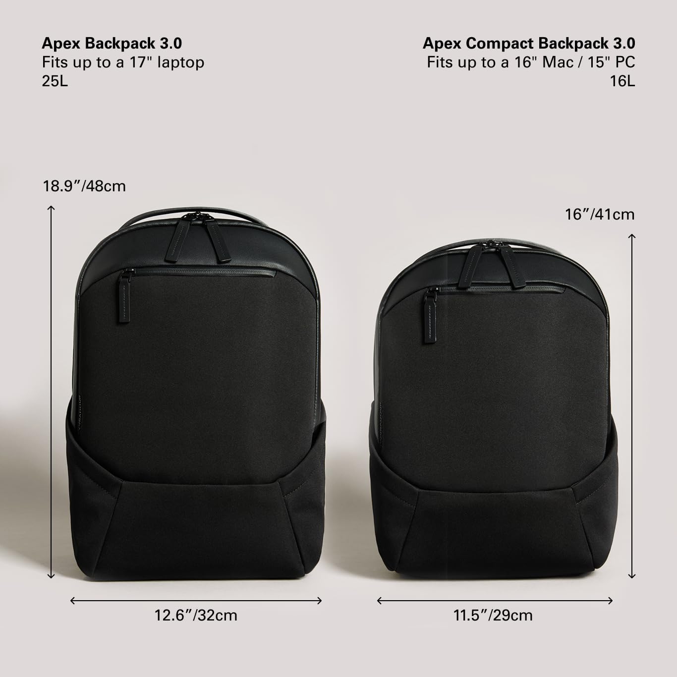 Troubadour Apex Compact Backpack 3.0 - Waterproof Laptop Backpack for 16
