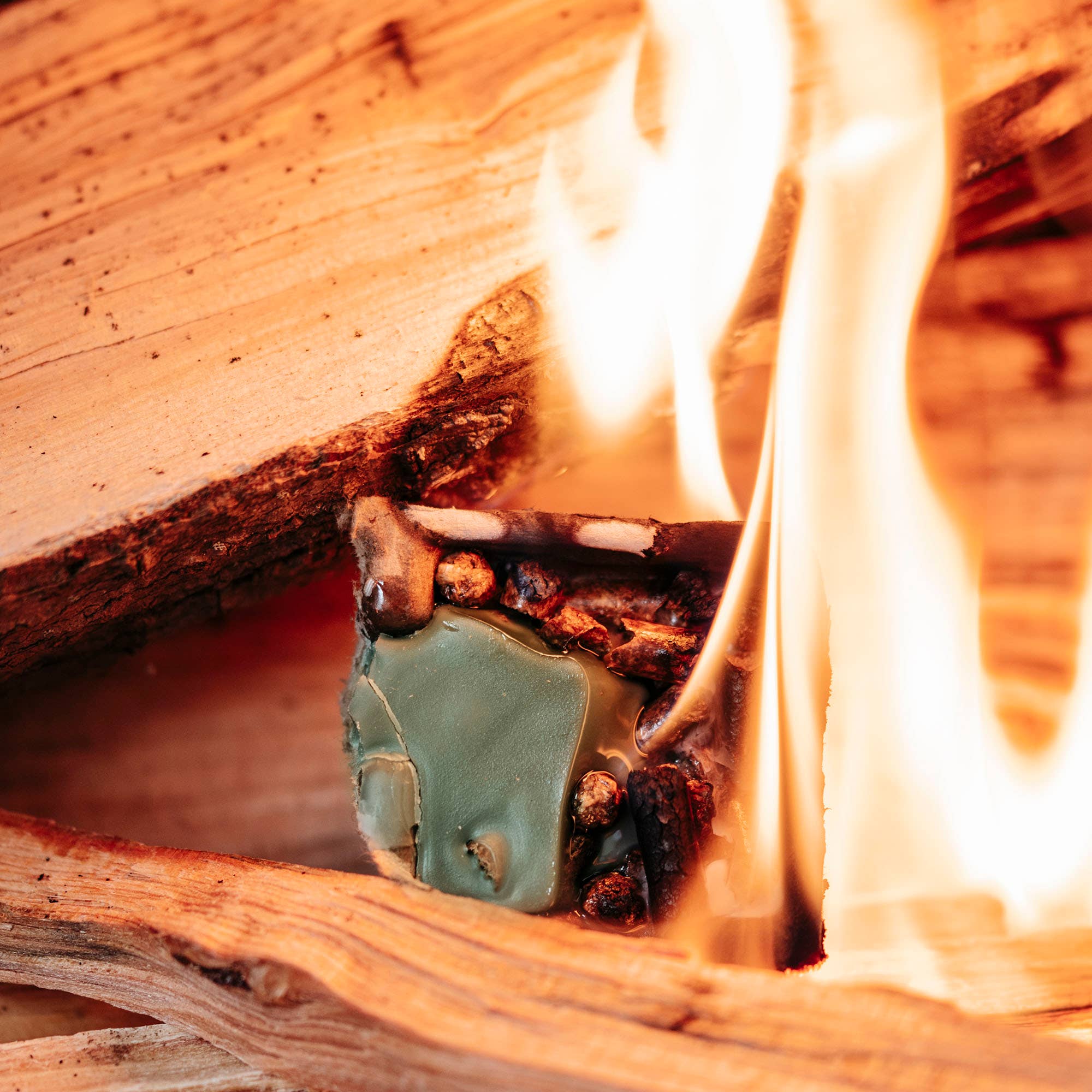 Premium Firestarters with Candied Cinnamon Scent - Long Lasting Fire Starters for Camping, Fireplace & Outdoor Adventures