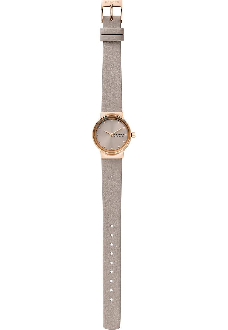 SKAGEN Freja Women's Watch - Quartz Movement, Stainless Steel or Leather Strap - Elegant Timepiece for Office, Date Night & Special Occasions