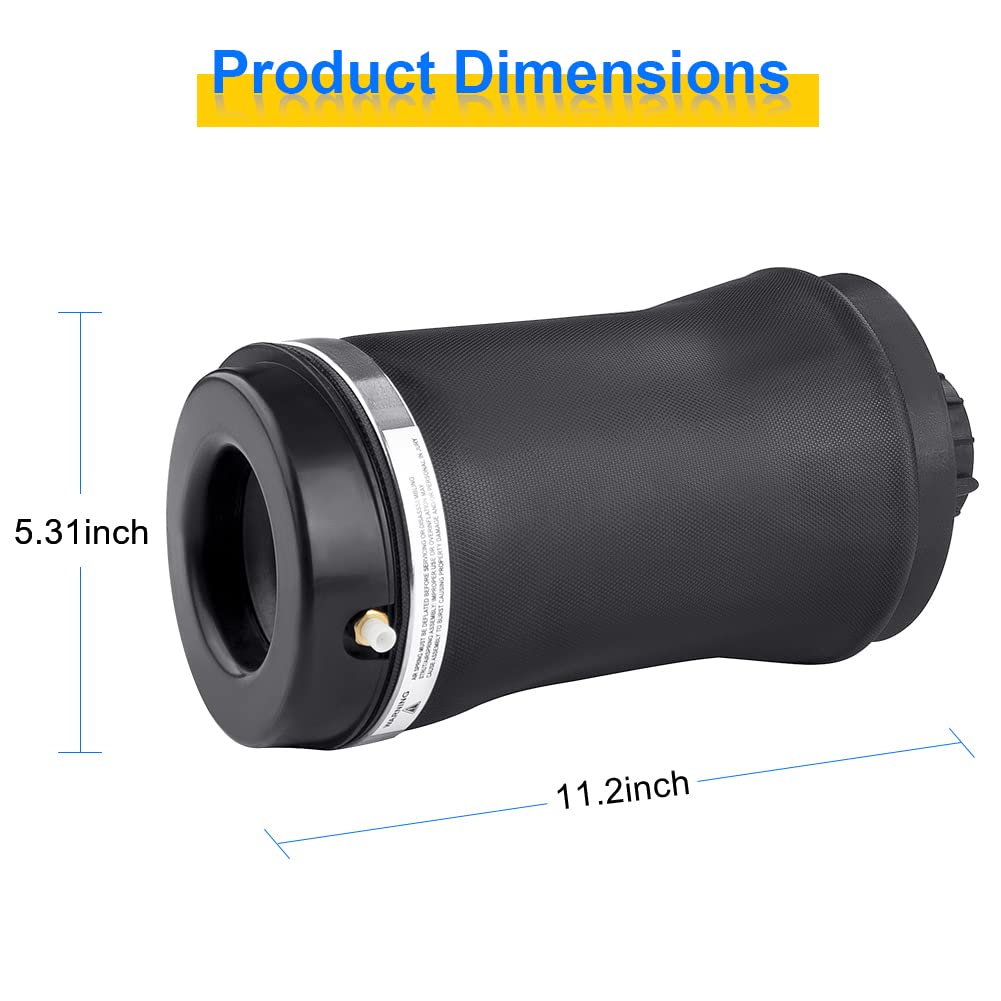 JDMON Rear Air Spring Suspension Kit - Replacement for Jeep Grand Cherokee 2011-2015 (Fits Models 68029912AE & 68029911AB) - Left & Right Air Shock Struts Pair - Off-Road & Towing Upgrade