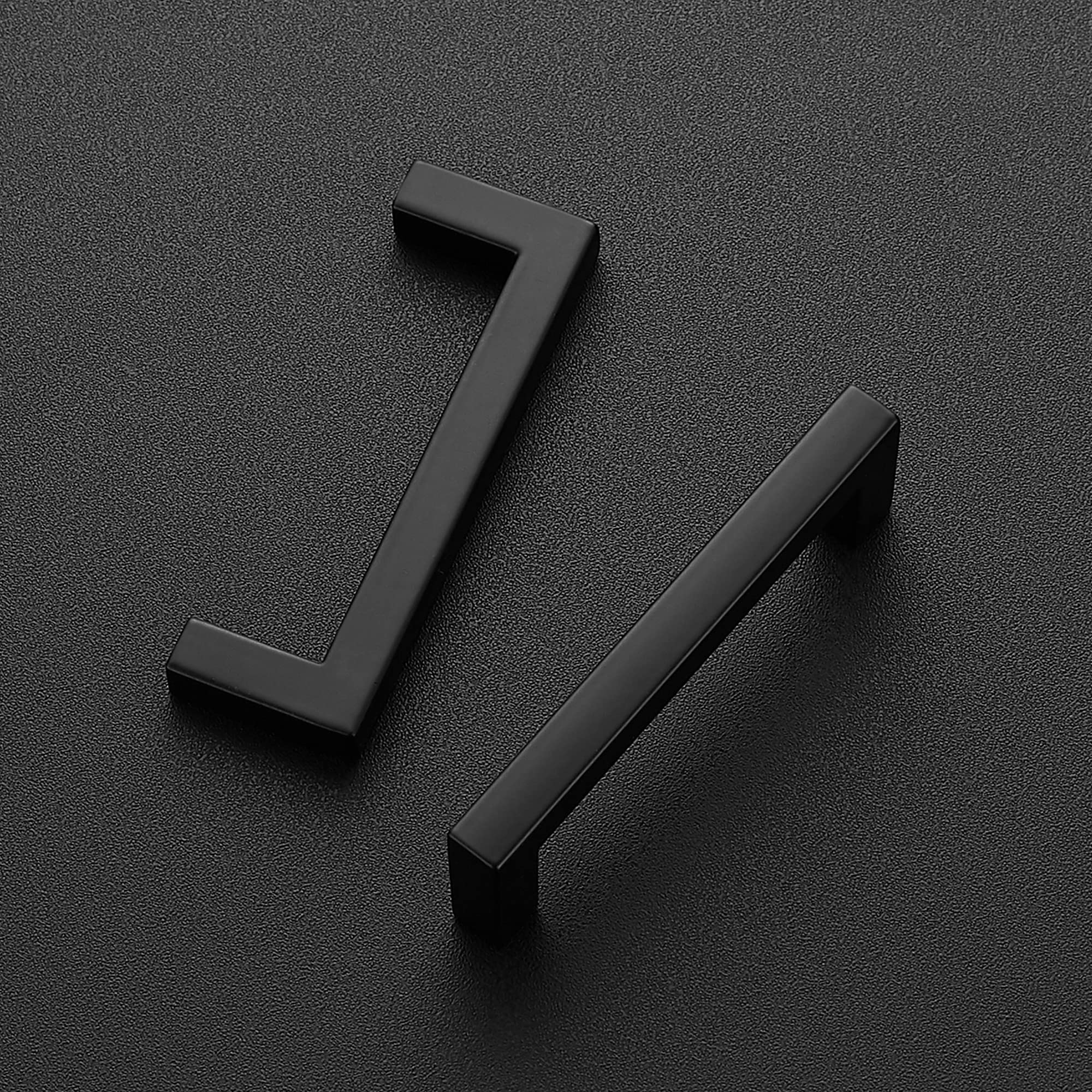 Ravinte 35 Pack 3 Inch Center to Center Slim Square Bar Drawer Handles - Matte Black Kitchen Cabinet Pulls for Modern Cabinets, Dressers & Furniture (35-Piece Set) | Durable Cabinet Hardware for Home & Office Use