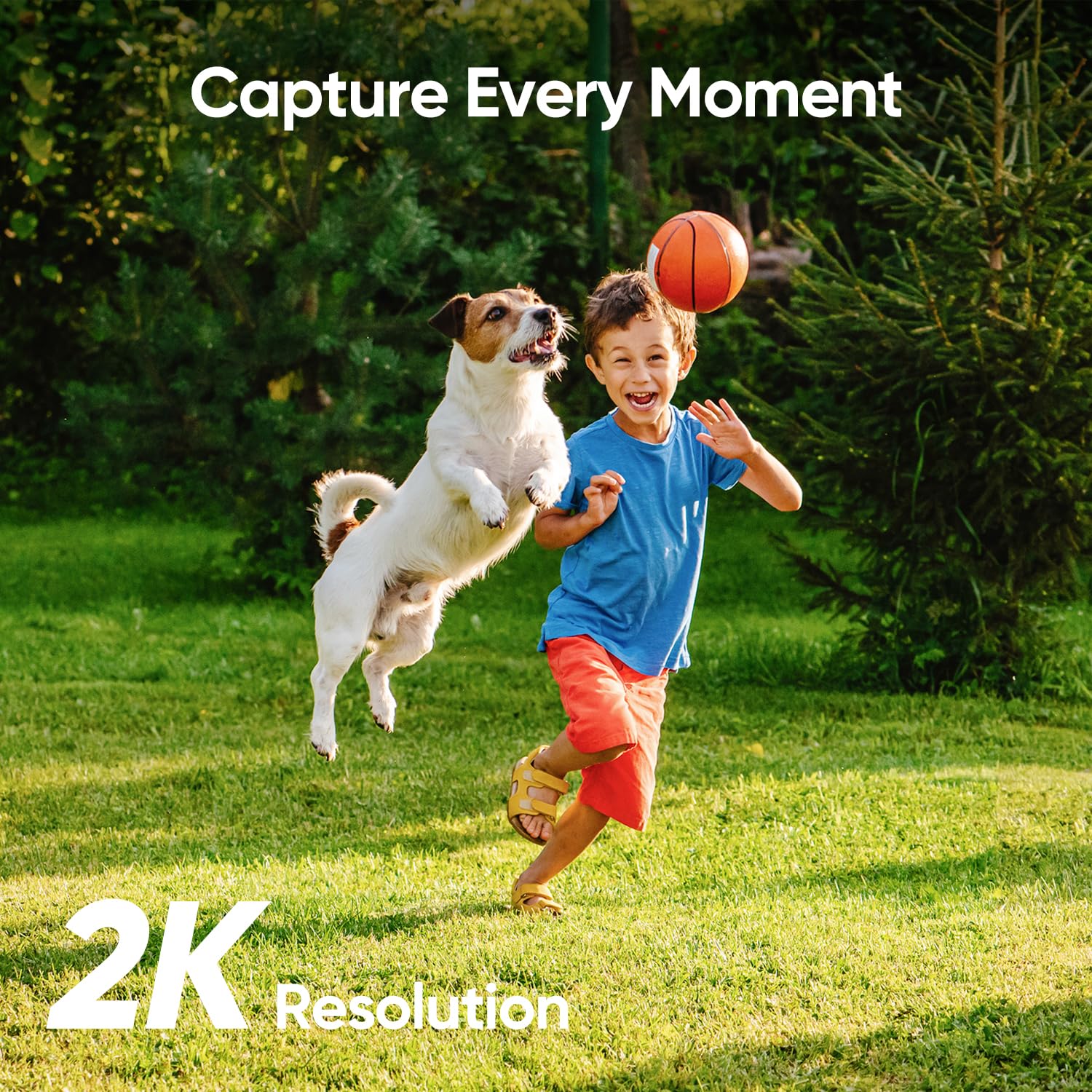 eufy Security SoloCam C210 Wireless Outdoor Security Camera - 2K HD Resolution, No Monthly Fees, 2.4GHz Wi-Fi, HomeBase 3 Compatible (Renewed) - Ideal for Home Surveillance, Backyard Monitoring & Weatherproof Outdoor Protection