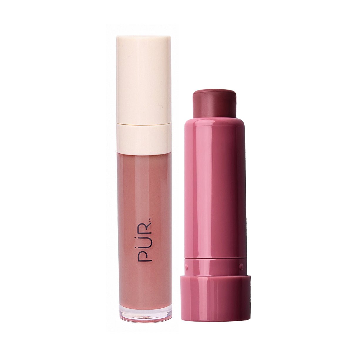 Glossy Lip Tint & Silky Tint Duo - Long Lasting Hydrating Lip Stain Set for Daily Wear, Date Night & Special Occasions