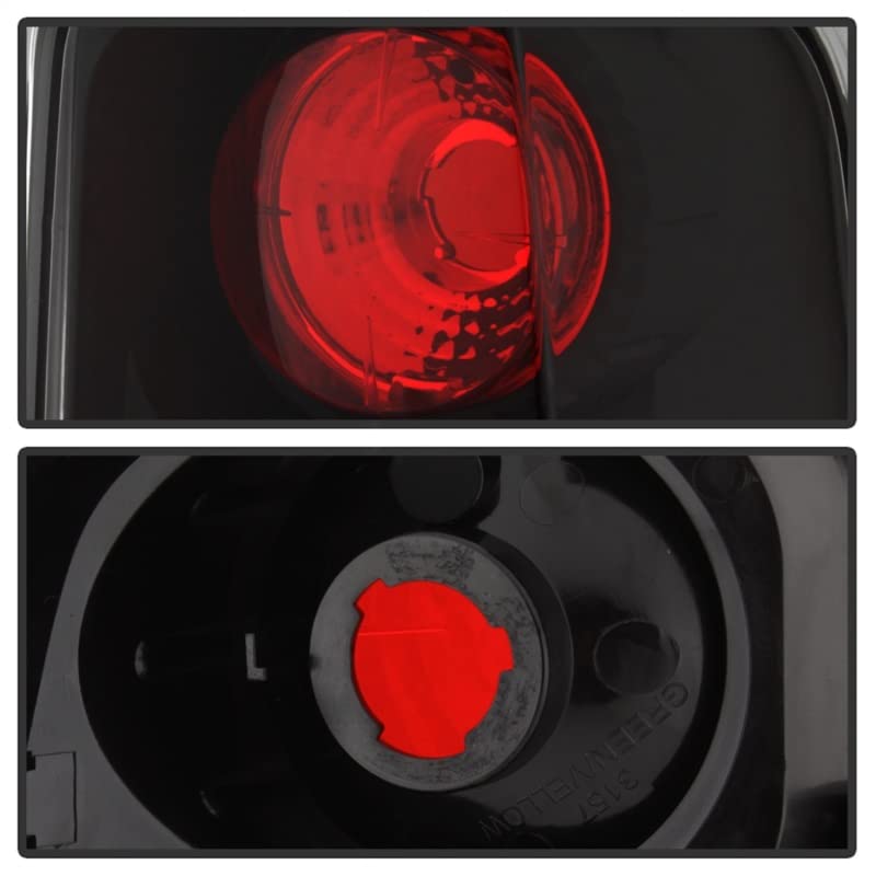Spyder Auto 5001597 Euro Style LED Tail Lights - Black/Clear Smoke Lens - Compatible with [Vehicle Model] - Enhance Style & Visibility for Night Driving & Car Shows