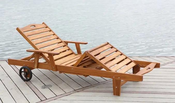 Premium Sun Lounger No.3 - Adjustable Outdoor Chaise Lounge with Cushion - Perfect for Poolside, Beach, Patio & Backyard Relaxation