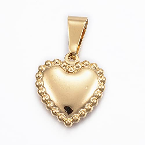 Heart Pillow-Gold