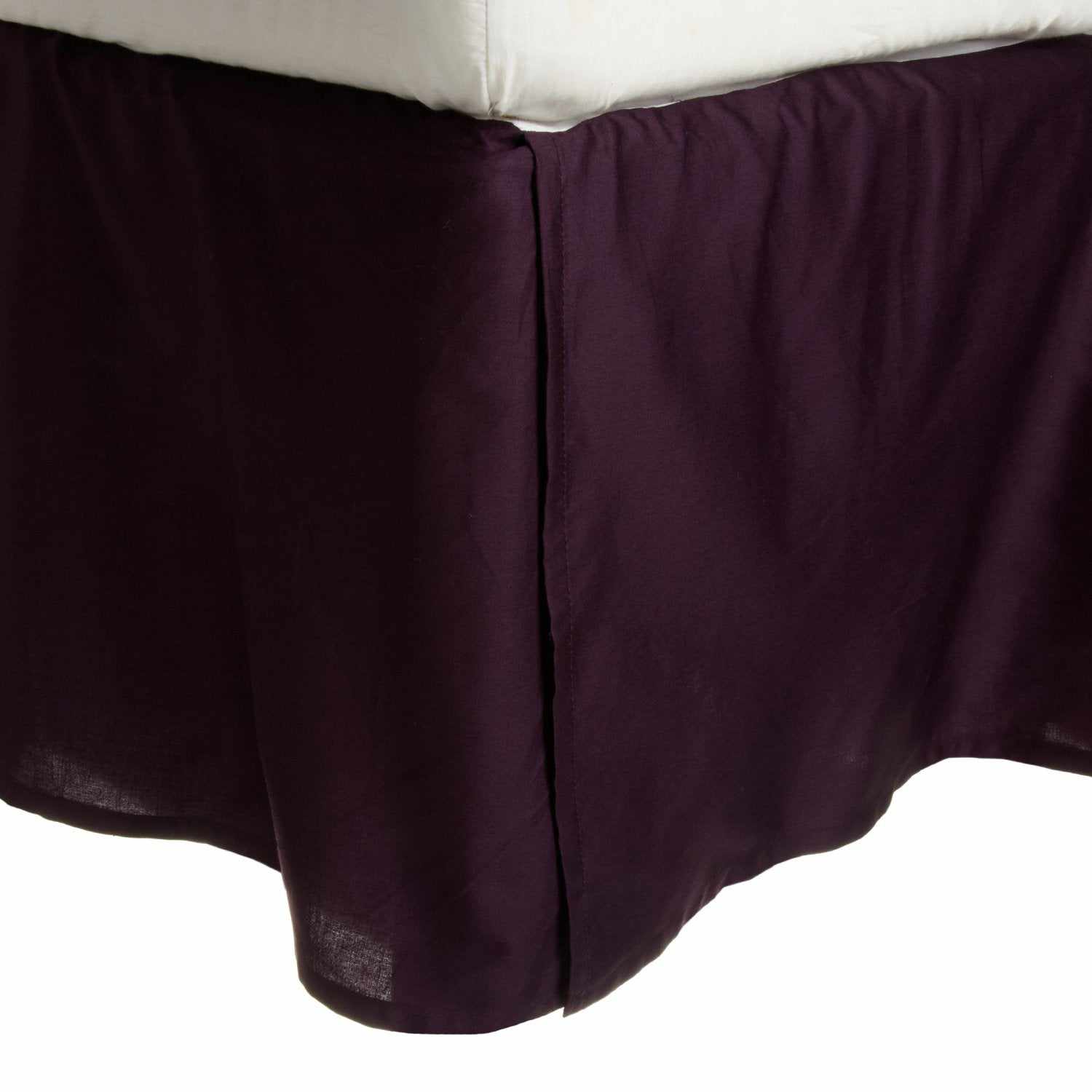Saltaire 100% Egyptian Cotton Bed Skirt with Split Corners - Luxury Fitted Dust Ruffle for Queen/King Size Beds | Perfect for Hotel-Style Bedroom Decor & Guest Room Makeovers