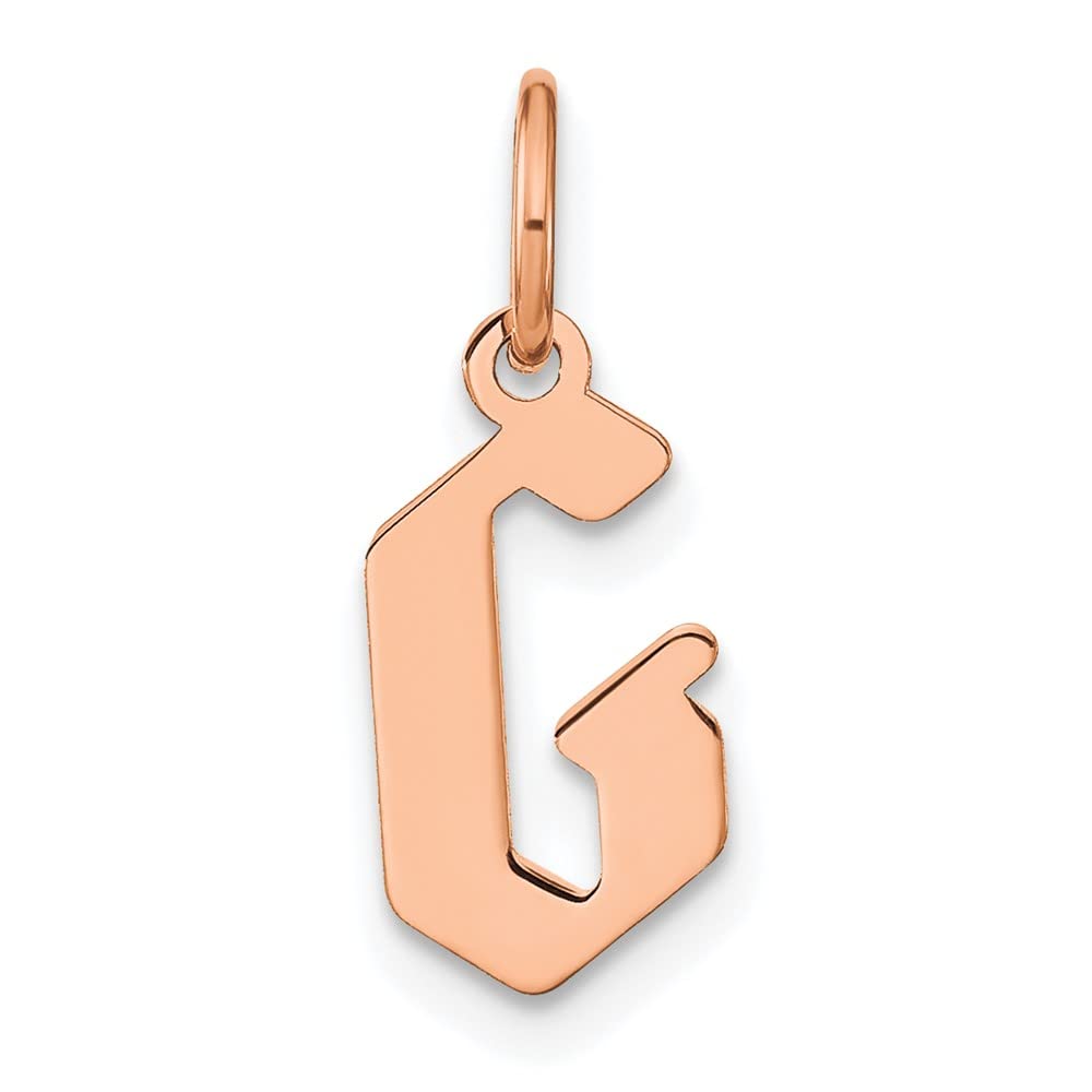 10K Rose Gold Letter G Initial Pendant Necklace for Women - Personalized Name Jewelry Gift for Mom, Daughter, Wife - Perfect for Birthdays, Anniversaries & Special Occasions