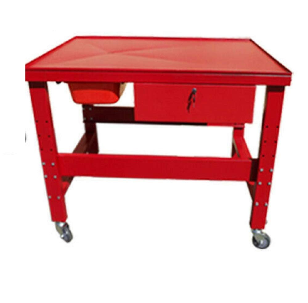 Thaisan7 1/2 Ton (1000 LB) Heavy Duty Transmission Tear Down Table - Mechanic Work Bench Cart for Auto Repair Shops & Engineering Workshops | Perfect for Transmission Rebuilds, Engine Repairs & Industrial Maintenance
