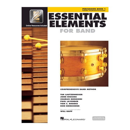 Essential Elements for Band - Percussion Book 1 with Keyboard Percussion | Beginner Band Method Book for Students & Teachers | Perfect for School Music Classes & Home Practice