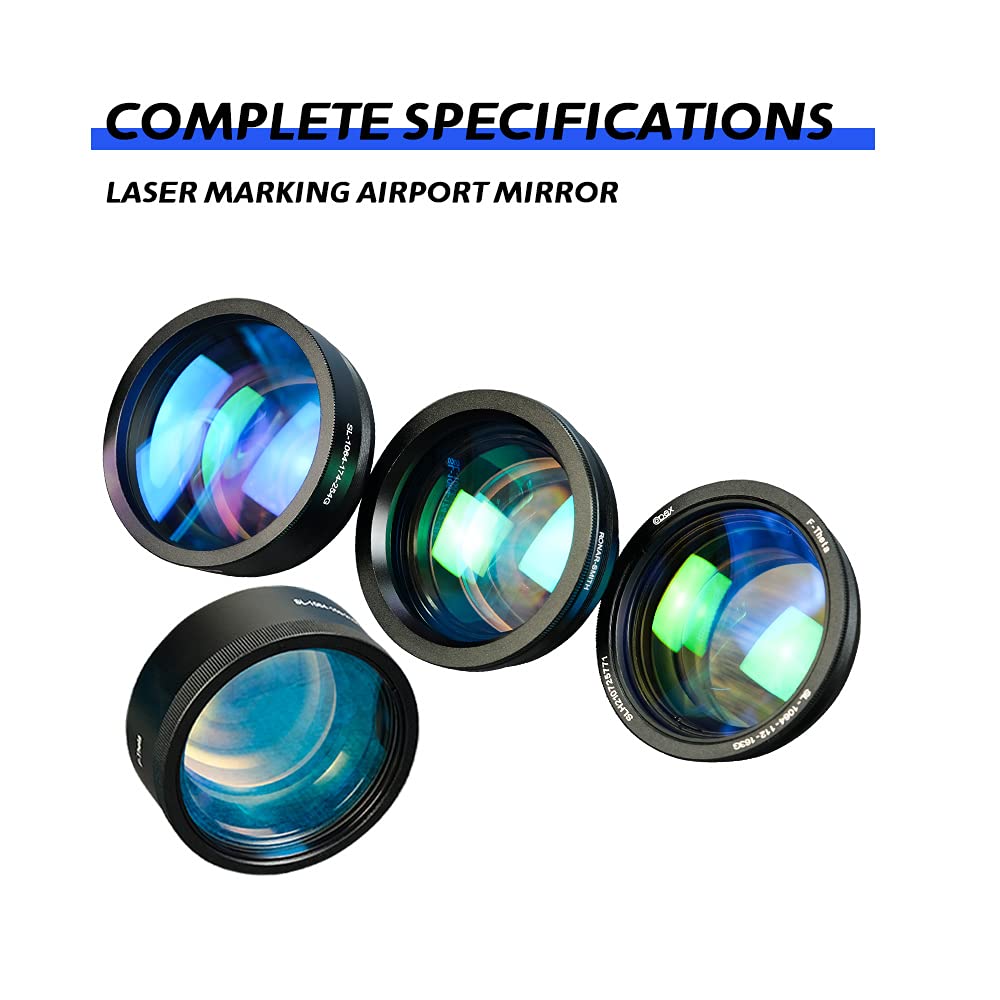 OPEX 110x110mm Fiber F-Theta Scan Lens with M85 Thread - 1064nm Wavelength Compatible for YAG Laser Marking Machines | Ideal for Metal Engraving, Jewelry Etching & Industrial Laser Cutting Applications