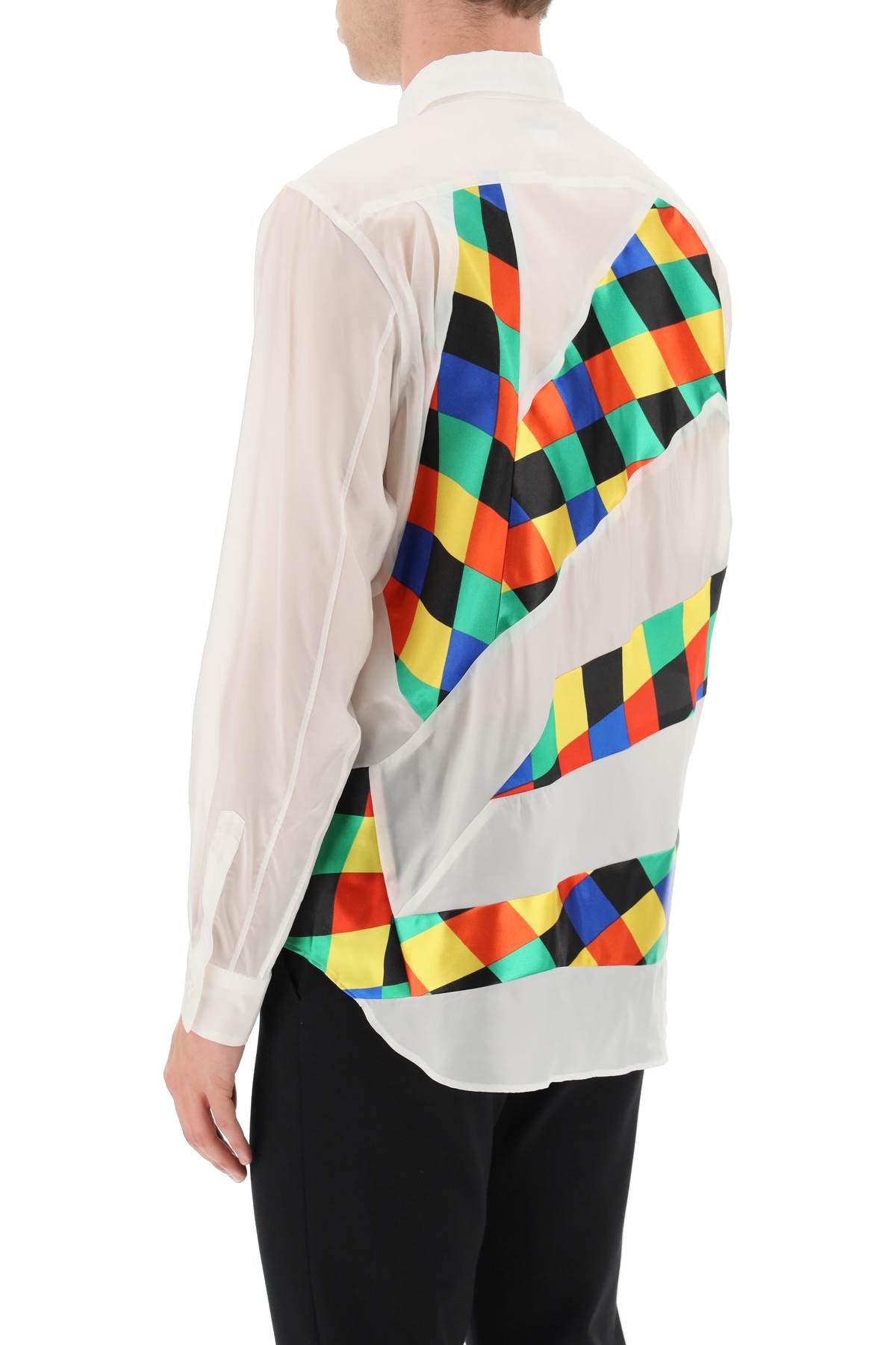 Comme des Garcons Homme Plus Semi-Transparent Patchwork Shirt - Stylish Designer Men's Fashion for Casual Wear & Street Style Outfits