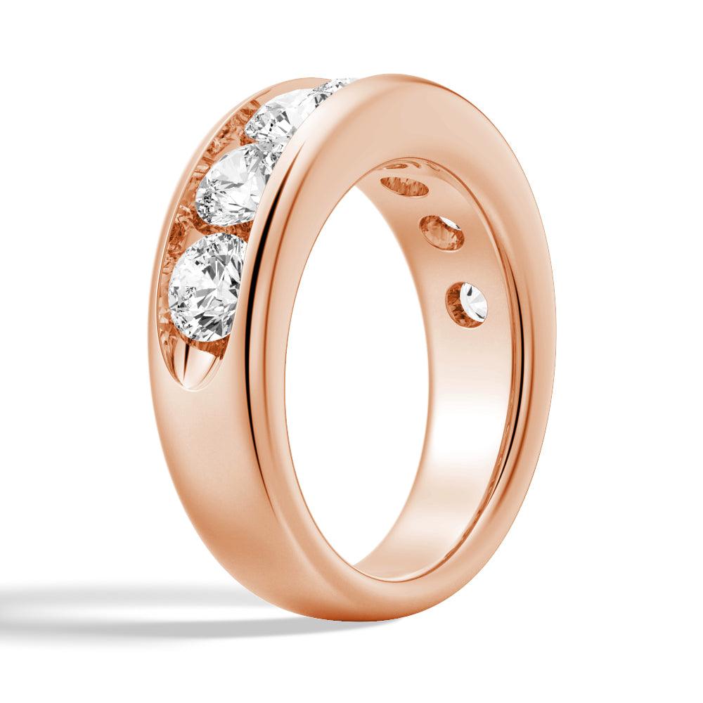 Round Cut Moissanite Wedding Ring Set for Couples - 14K White Gold Engagement & Matching Men's Band - Perfect for Anniversaries, Proposals & Romantic Occasions