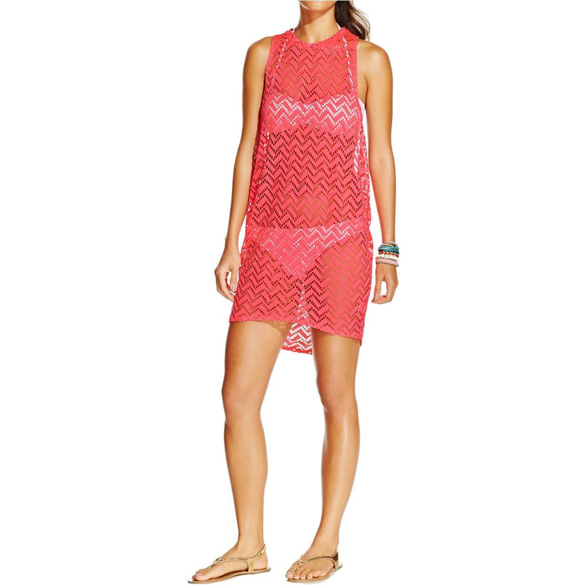Miken Junior's Crochet Tunic Swim Cover-Up - Beach Dress for Girls, Lightweight Summer Coverup with Boho Style - Perfect for Pool, Beach Vacation & Resort Wear