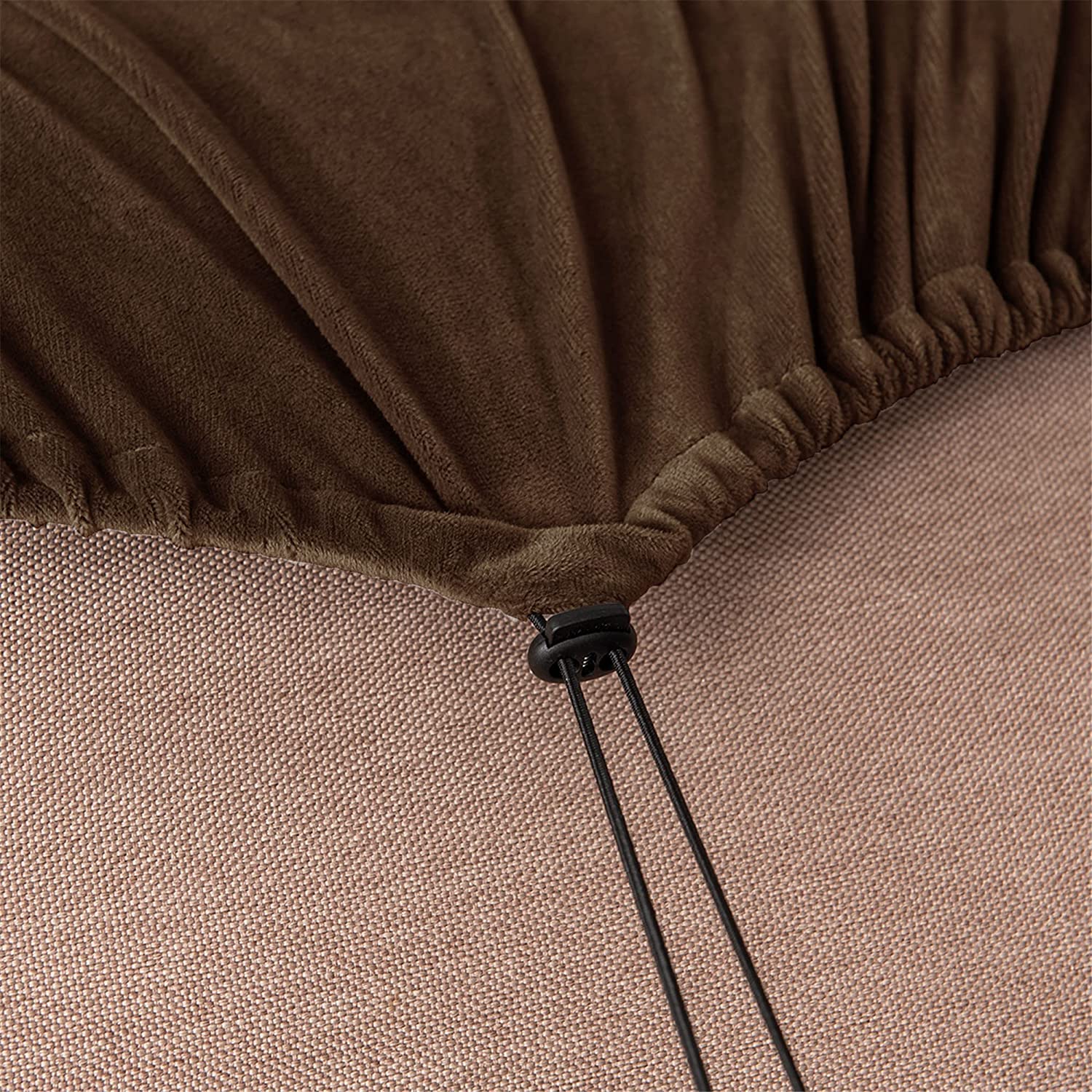 YYHSND 5-Piece Stretch Velvet Sofa Cover Set - 2 Seater Couch Slipcover with Separate Backrests & Elastic Band | Pet & Kid Friendly | Perfect for Living Room, Family Room & Home Decor